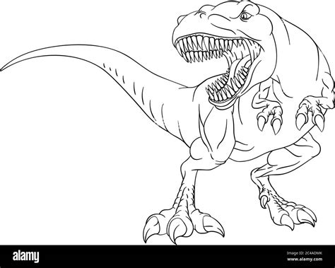 Dinosaur Outline Coloring Pages