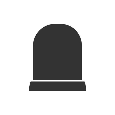 Gravestone logo, tombstone icon, headstone silhouette template vector ...