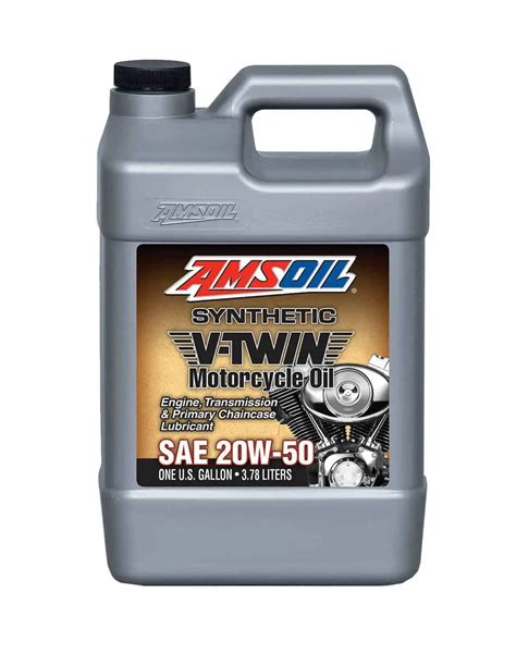 AMSOIL 20W-50 Synthetic V-Twin Motorcycle Oil 3.78l - oilproject.lv by ...