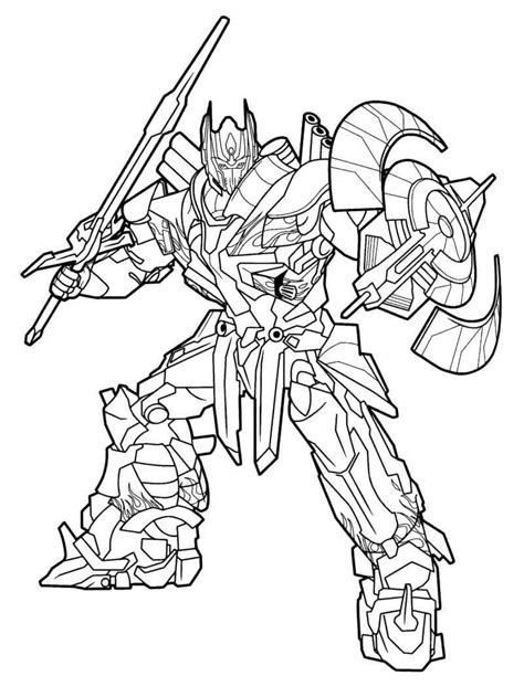 Optimus Prime coloring pages