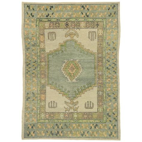 New Contemporary Turkish Oushak Rug with Modern Tribal Boho Chic Style ...