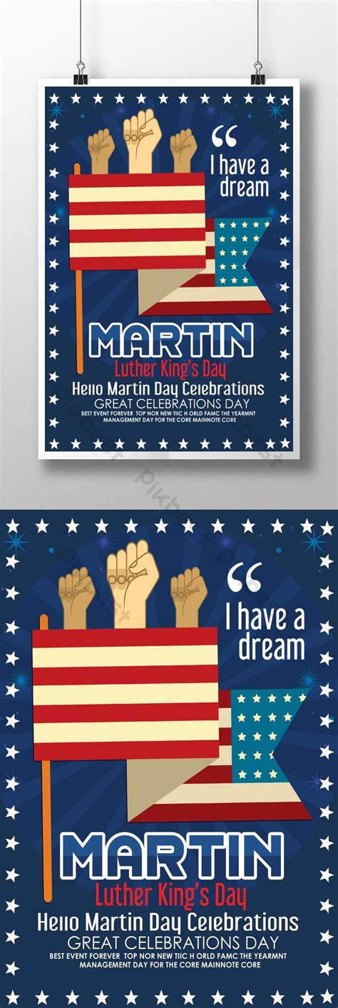 Martin Luther King Day Posters | PSD Free Download - Pikbest