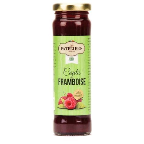 Coulis de framboise bio - La Patelière bio