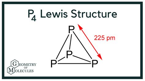 P4 Lewis Structure (Tetraphosphorus) | Structural formula, Molecules ...