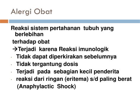 PPT - ALERGI OBAT PowerPoint Presentation, free download - ID:5679157