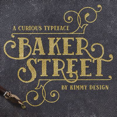 Baker Street Fonts from Kimmy Design