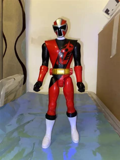 POWER RANGERS NINJA Steel Red Ranger Action Figure Large 12" Bandai ...