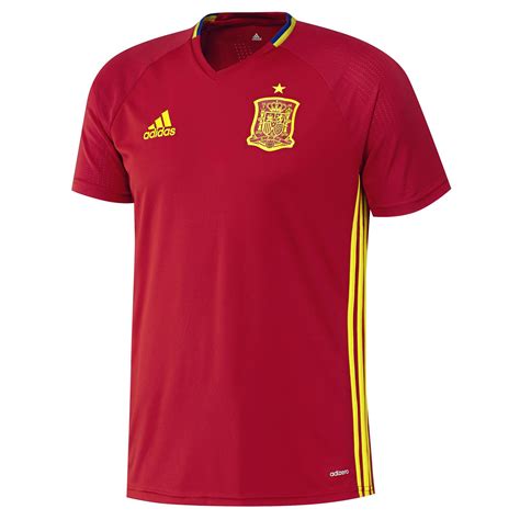 adidas Mens Spain Football Team Short Sleeve Training Jersey Shirt Top ...