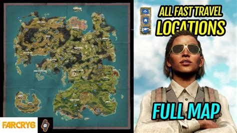 ALL Fast Travel Locations: Full Map Far Cry 6 - YouTube