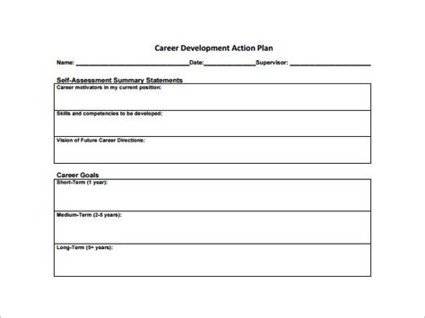 Career Development Plan Template - 22+ Free Word, PDF Documents Download!