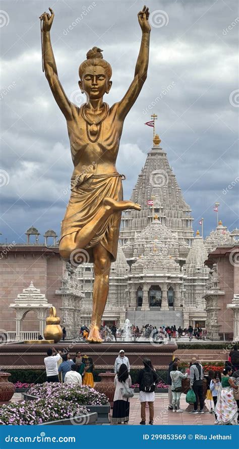 BAPS Swaminarayan Mandir in Robbinsville, New Jersey Editorial Stock ...