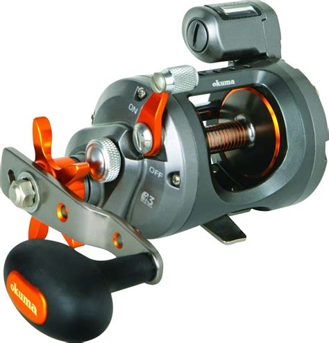 Okuma CW-303DLX Coldwater Line Counter Fishing Reel Left Hand 2BB + 1RB ...