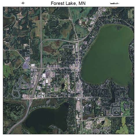 Aerial Photography Map of Forest Lake, MN Minnesota