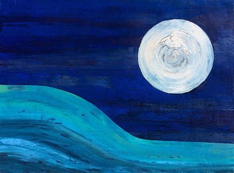 Moon Abstract Painting By Our Originals Reproduction ...