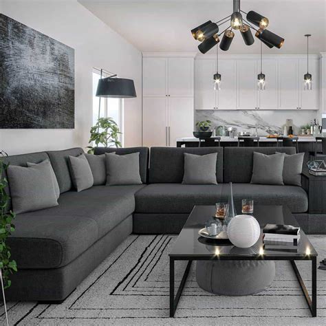 34 Gray Couch Living Room Ideas [Inc. Photos]