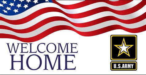 Amazon.com: Welcome Home US Army Banner 11 Oz High Quality Vinyl PVC ...