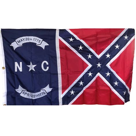 North Carolina Battle Flag - 3x5 Sewn Flags May 20, 1775 & April 12, 1776