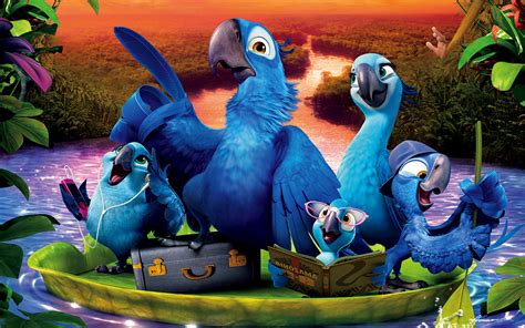 Rio 2 Cartoon, Rio 2 Parrots Cartoon Wallpaper, #24680