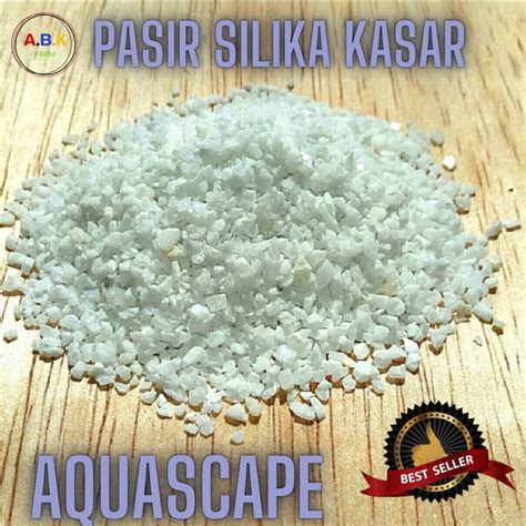 Jual Pasir Silika Silica Putih Aquascape aquarium Kasar size 2 500gr ...