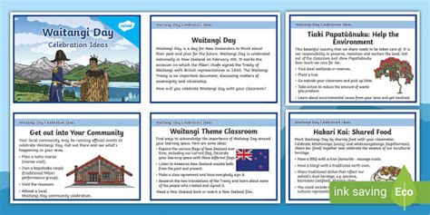 Waitangi Day Celebration Ideas - Twinkl Information Cards