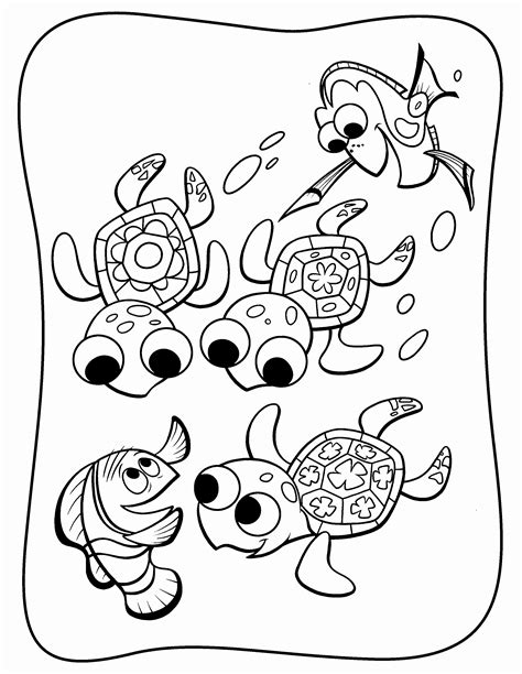 Finding Nemo Turtle Coloring Pages at GetColorings.com | Free printable ...