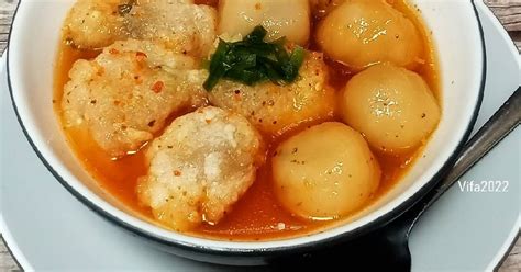 Resep Cilok dan Cireng kuah pedas oleh _Vifa - Cookpad