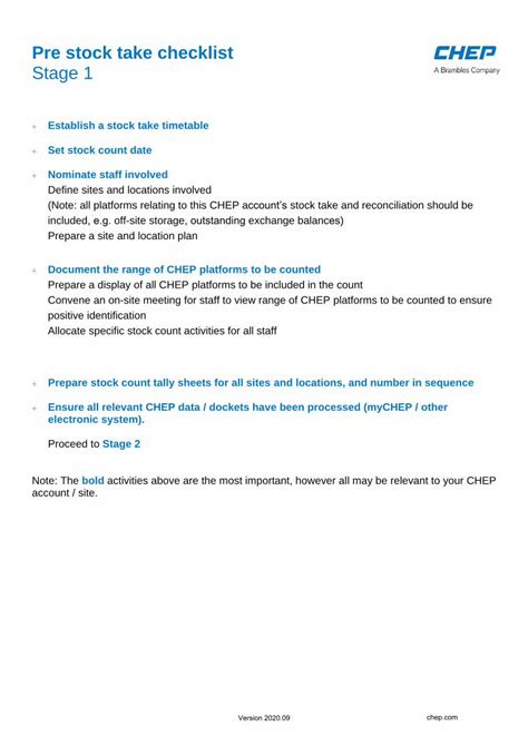 (PDF) Pre stock take checklist Stage 1 - DOKUMEN.TIPS