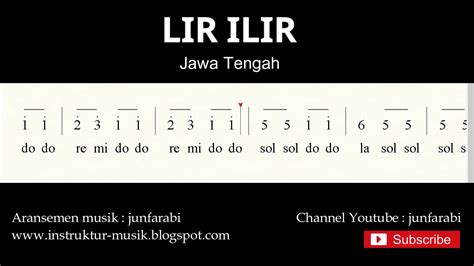 not angka lir ilir - lagu daerah tradisional nusantara indonesia ...