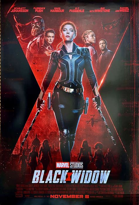 Original Black Widow Movie Poster - Scarlett Johansson - Marvel - MCU