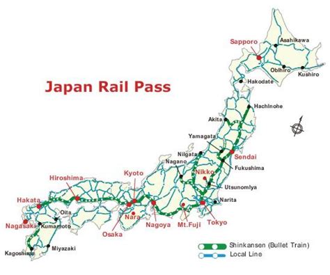 Bullet Train Japan Map Jr Pass Rail Line Map With Images Japan | Porn ...