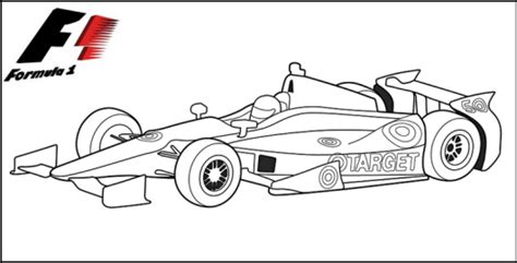 Formula 1 Racing Cars Coloring Pages - Coloring Pages