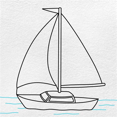 How to Draw a Sailboat - HelloArtsy