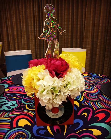 Disco dancer centerpieces 70's party | 70s party decorations, 70s party ...