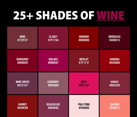 25+ Shades of Wine Color (Names, HEX, RGB & CMYK Codes) – CreativeBooster