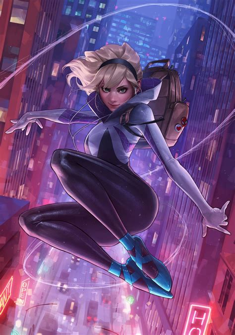 "Sideshow Art Print" by JeeHyung lee | Marvel spider gwen, Spider gwen ...