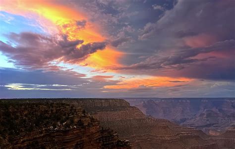 A Spectacular Sunset, Grand Canyon National Park, Arizona, USA ...