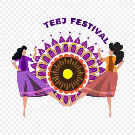 Teej Festival Vector Art PNG, Teej Festival, Teej Profile, Teej ...