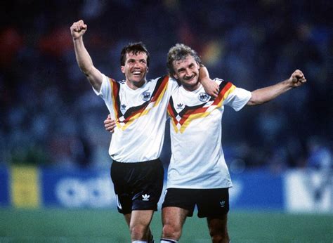 Lothar Matthäus & Rudi Völler - WM Sieg 1990 Bild - Kaufen / Verkaufen