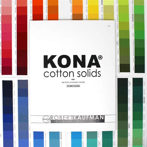 Kona Cotton Color Card - 365 Colors – Sewfinity