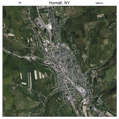 Aerial Photography Map of Hornell, NY New York