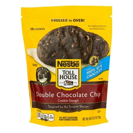 Nestle Toll House Cookie Dough Double Chocolate Chip, 18.0 OZ - Walmart.com