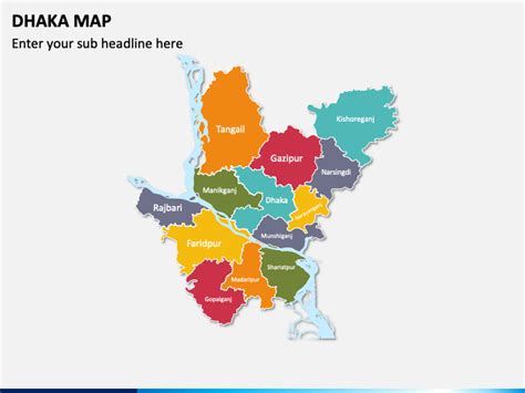 Dhaka Map for PowerPoint and Google Slides - PPT Slides