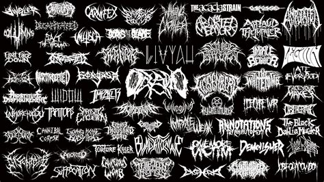 Heavy Metal Band Logo/Symbol Collage | Metal band logos, Heavy metal ...