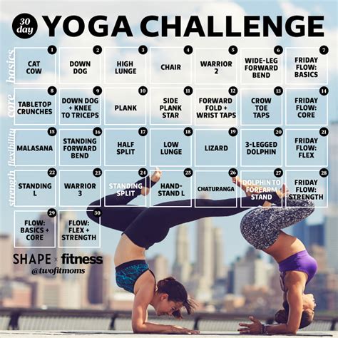 Two Fit Moms » Yoga Challenge with Shape Magazine