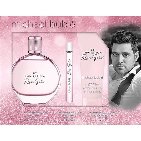 Buy Michael Buble By Invitation Rose Gold Eau de Parfum 100ml 3 Piece ...