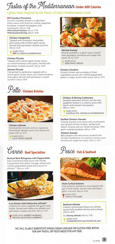 Olive Garden | Menu | Delivery | Order Online | Lincoln NE | City Wide ...