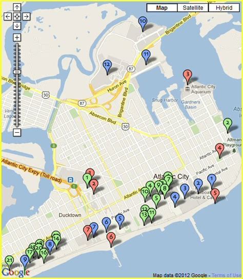 Atlantic City Boardwalk Map Printable