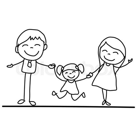 Family photo drawing at paintingvalley.com | explore collection of ...