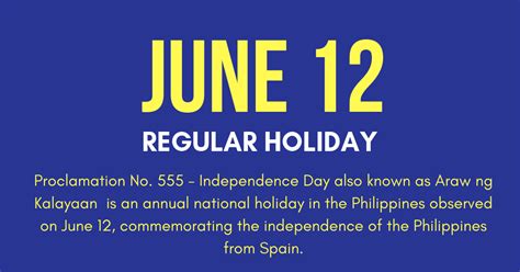 June 12, 2019 Holiday | Independence Day | Gobyerno Blogs