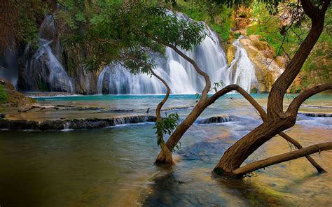 Serene Waterfall - HD Nature Wallpaper